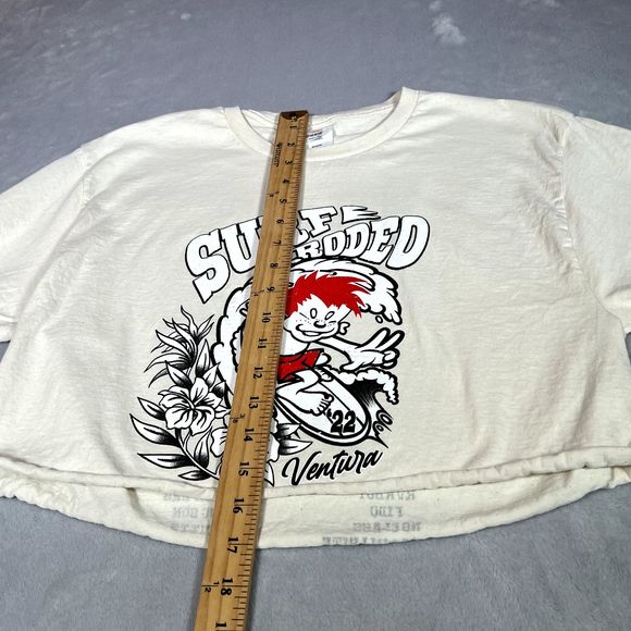 Hanes T Shirt Adult M Medium Cropped Surf Rodeo 2022 Ventura California Concert - Picture 7 of 7